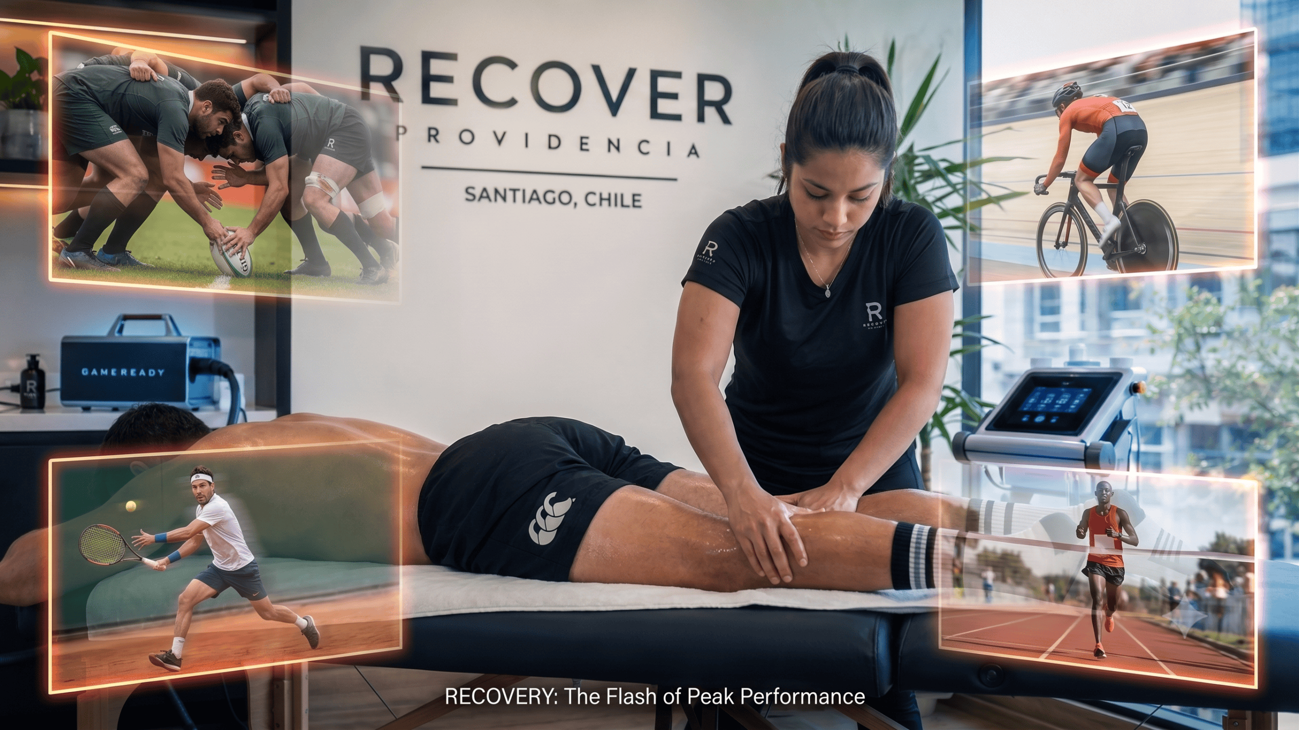High-intensity sports massage for traveling athletes in Santiago
